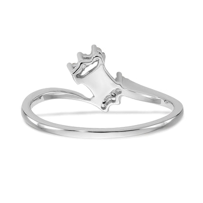 0.07ct. CZ Solid Real 14k White Gold Wedding Wedding Band Ring