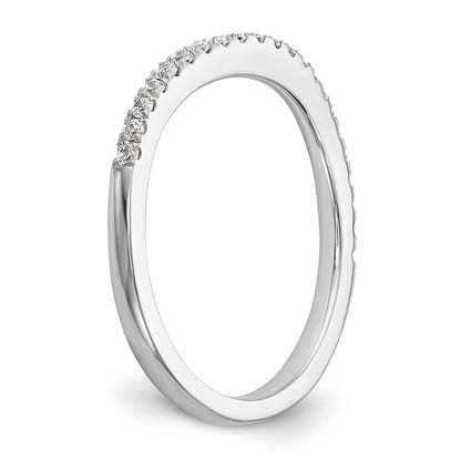 0.08ct. CZ Solid Real 14k White Gold Wedding Wedding Band Ring