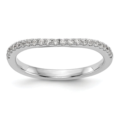 0.09ct. CZ Solid Real 14k White Gold Wedding Wedding Band Ring