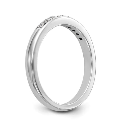 0.06ct. CZ Solid Real 14k White Gold Wedding Wedding Band Ring