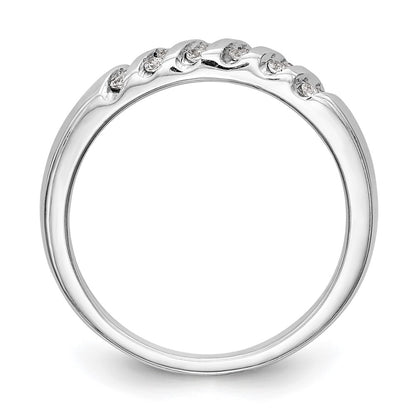 14K White Gold Complete Real Diamond Trio Ladies Wedding Band