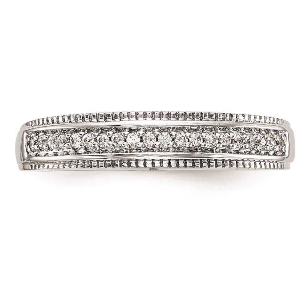 14K White Gold Complete Real Diamond Trio Ladies Wedding Band