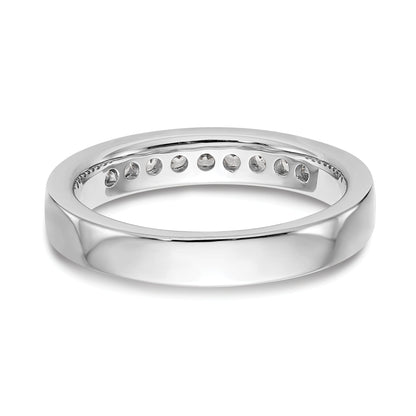 0.25ct. CZ Solid Real 14K White Gold 9-1.9mm Stone ladies Wedding Band Ring