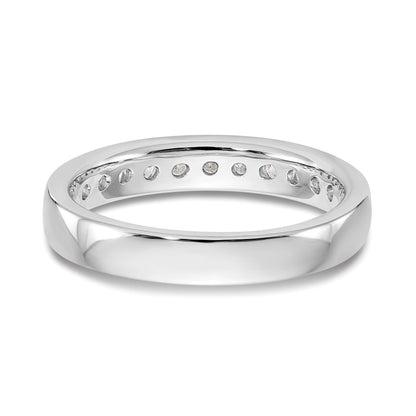 0.51ct. CZ Solid Real 14K White Gold 11-2.25mm Stone  Ladies Wedding Band Ring