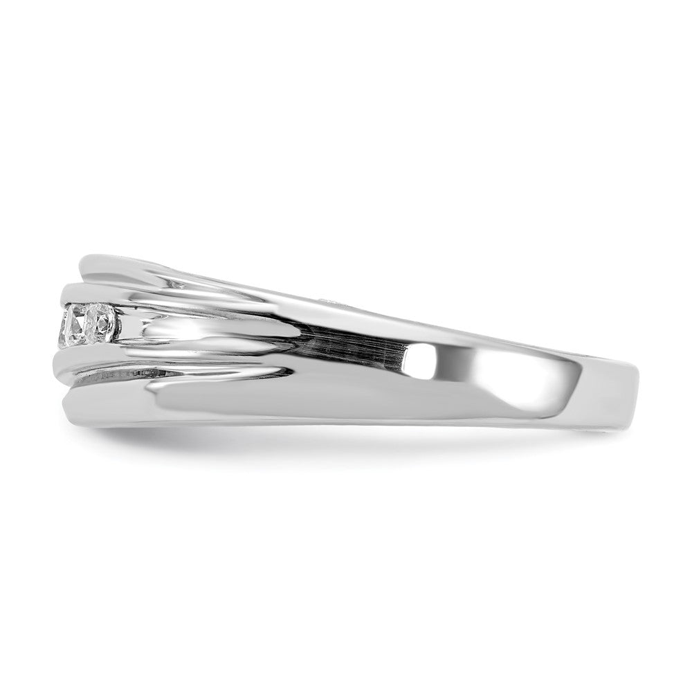 14k White u0026 Yellow Gold Real Diamond Men's Ring