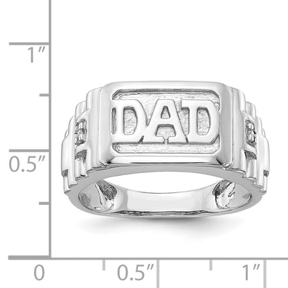 14K White Gold AA Real Diamond men's ring
