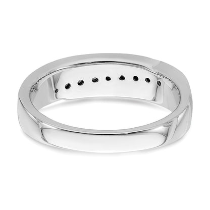 0.40ct. CZ Solid Real 14k White & Yellow Gold Men's Bridal Wedding Band Ring