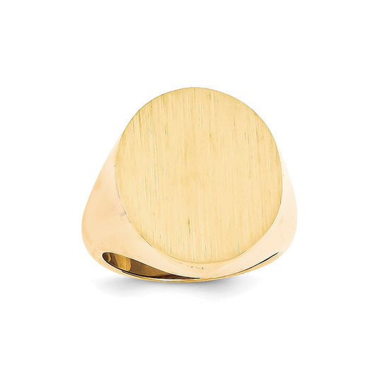 14K Yellow Gold Men's Signet Ring