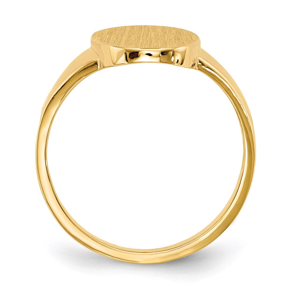 14K Yellow Gold 14.5x9.0mm Open Back Signet Ring
