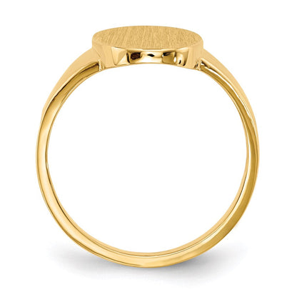 14K Yellow Gold 14.5x9.0mm Open Back Signet Ring