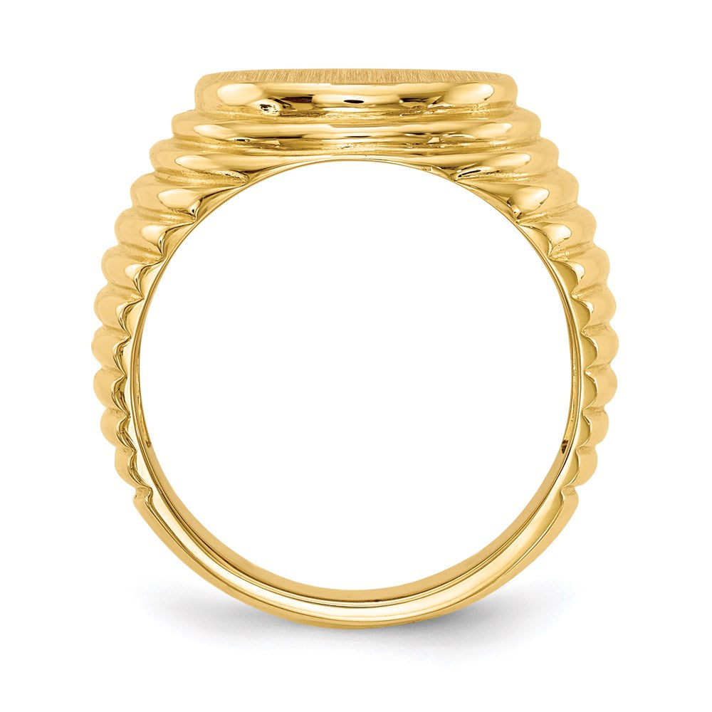 14K Yellow Gold Men's Signet Ring