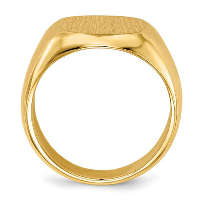 14K Yellow Gold Men's Signet Ring
