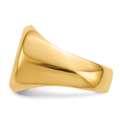 14K Yellow Gold Men's Signet Ring