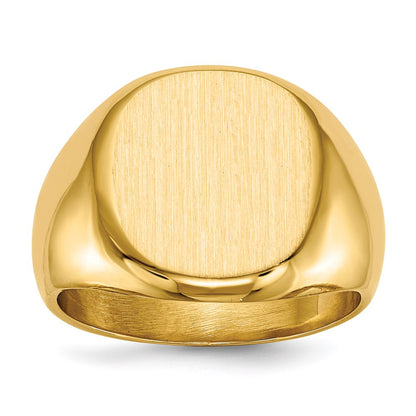 14K Yellow Gold Men's Signet Ring