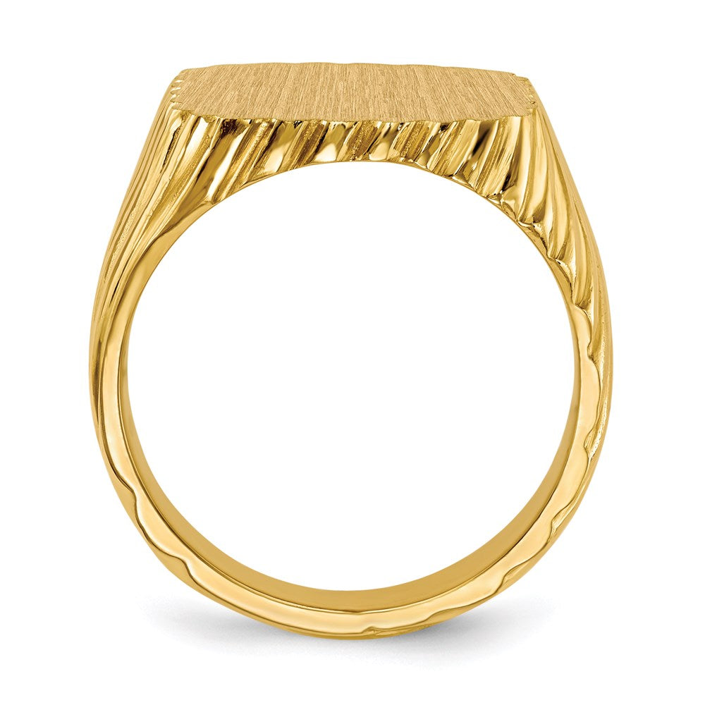 14K Yellow Gold Men's Signet Ring