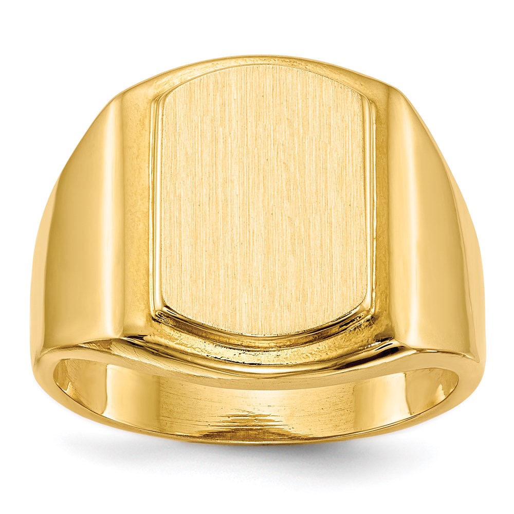 14K Yellow Gold Men's Signet Ring