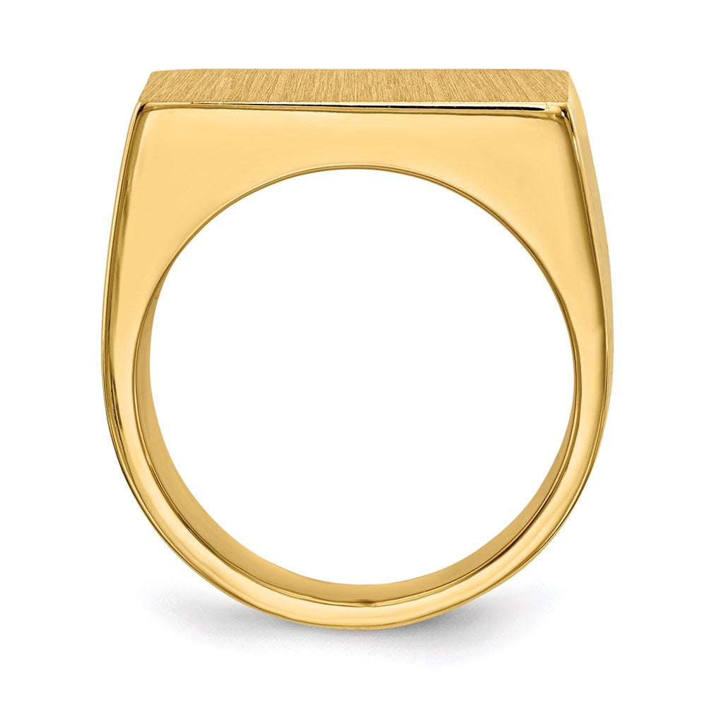 14K Yellow Gold Men's Signet Ring