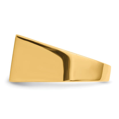 14K Yellow Gold Men's Signet Ring