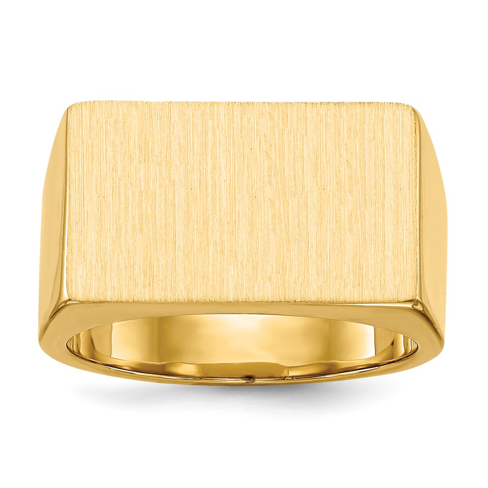 14K Yellow Gold Men's Signet Ring