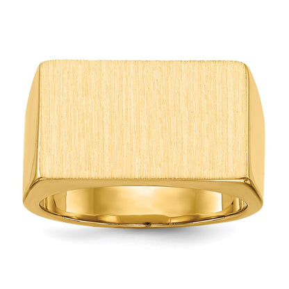 14K Yellow Gold Men's Signet Ring