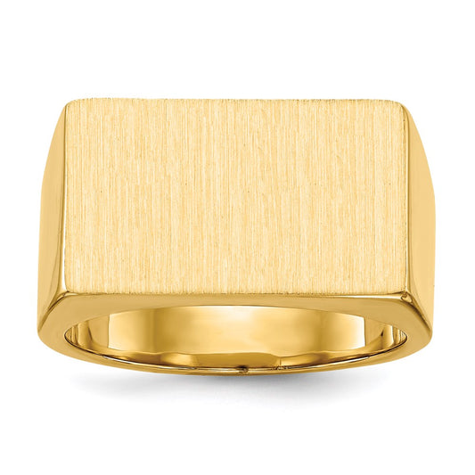 14K Yellow Gold Men's Signet Ring