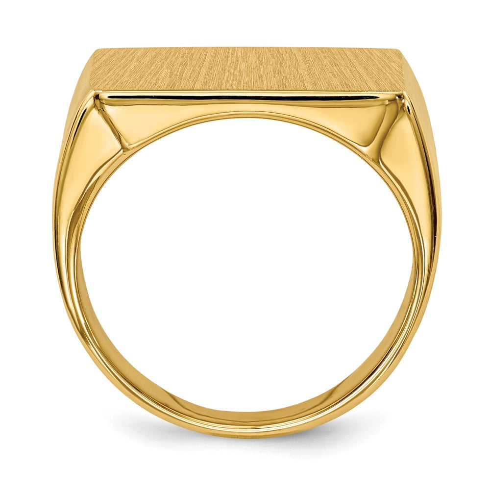 14K Yellow Gold Men's Signet Ring