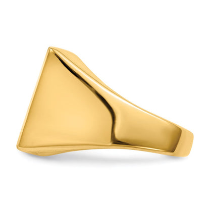14K Yellow Gold Men's Signet Ring