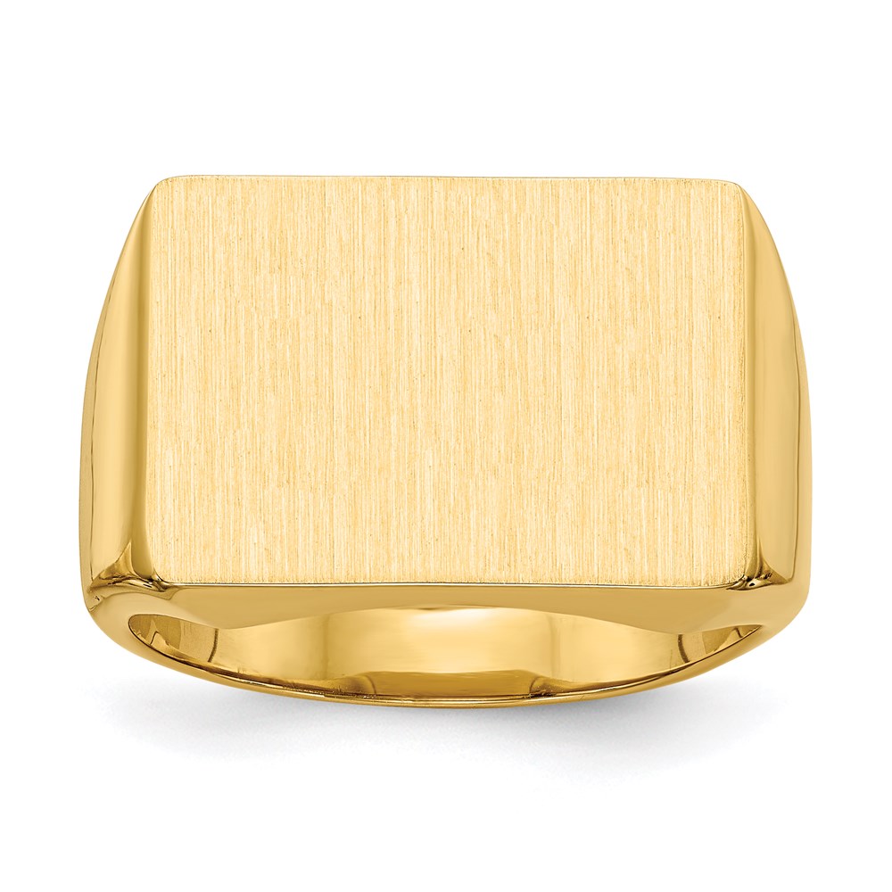 14K Yellow Gold Men's Signet Ring