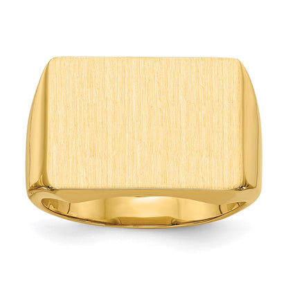 14K Yellow Gold Men's Signet Ring