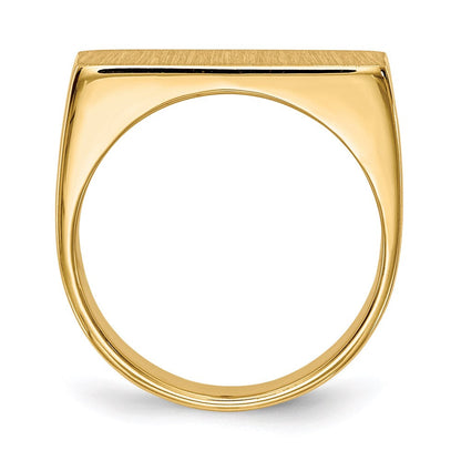 14K Yellow Gold Men's Signet Ring