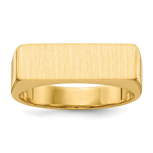 14K Yellow Gold Men's Signet Ring