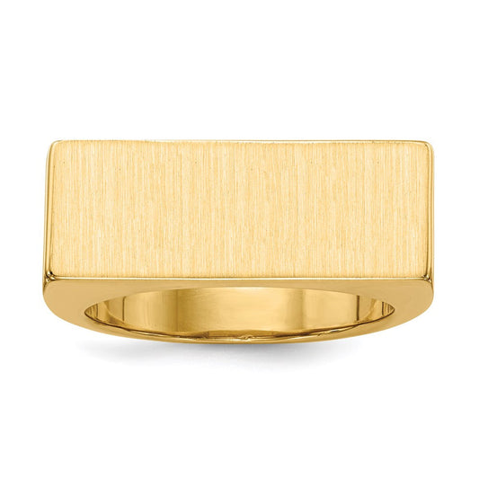 14K Yellow Gold Men's Signet Ring