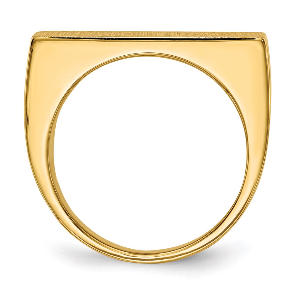 14K Yellow Gold Men's Signet Ring