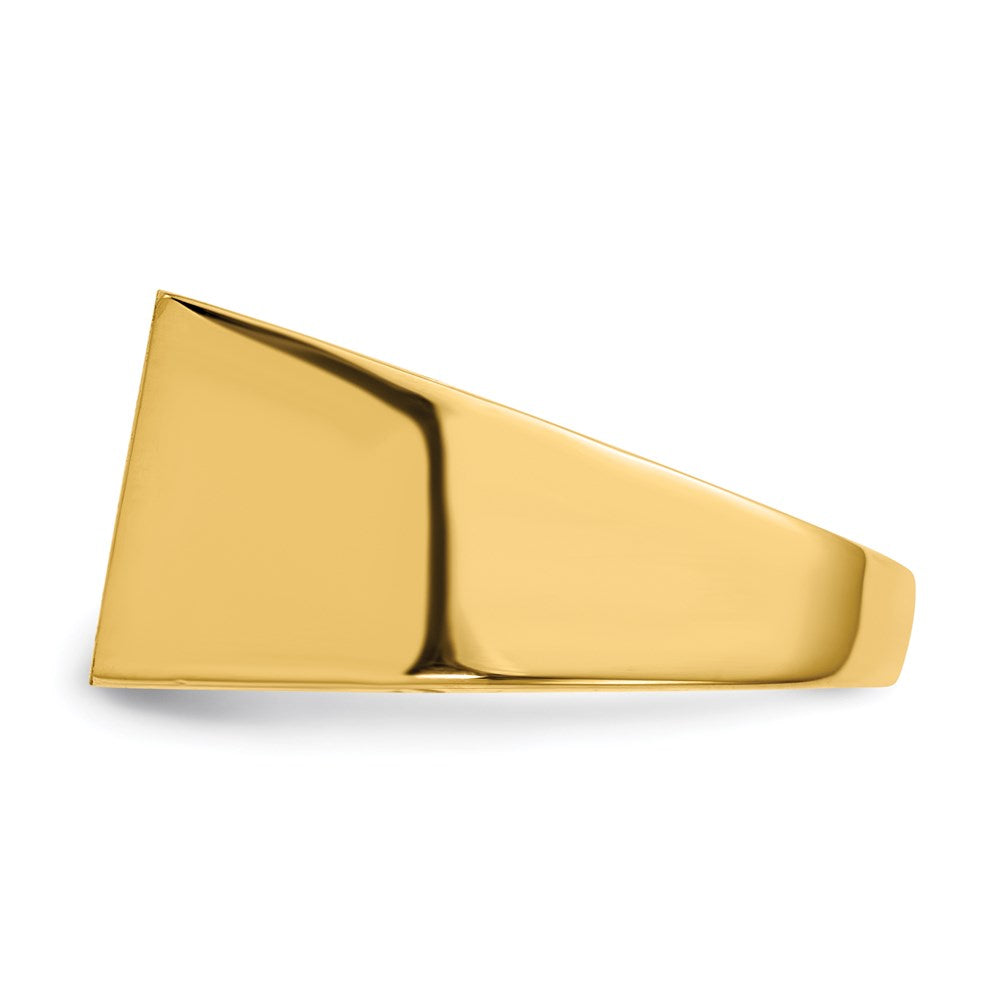 14K Yellow Gold Men's Signet Ring
