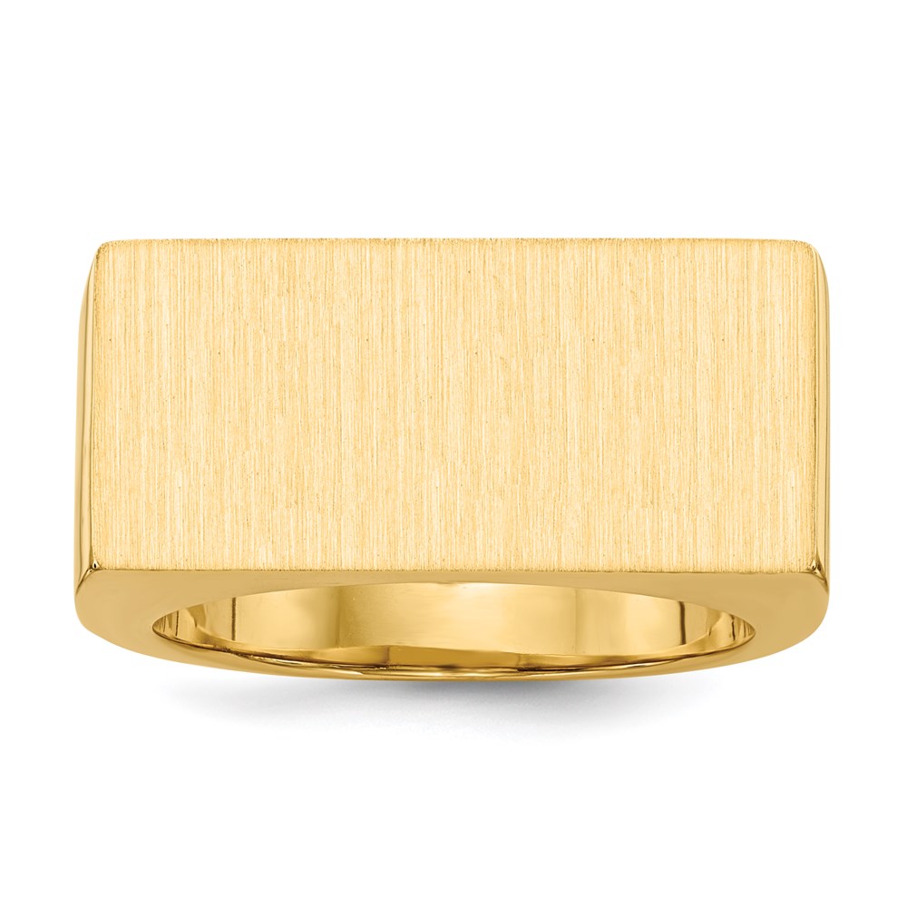 14K Yellow Gold Men's Signet Ring