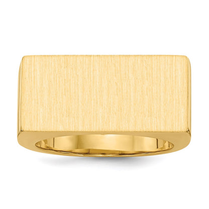 14K Yellow Gold Men's Signet Ring