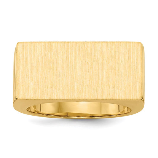 14K Yellow Gold Men's Signet Ring