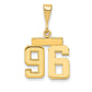 14k Yellow Gold Small Polished Number 96 Charm