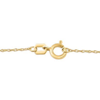 Pear-Shaped Citrine and 0.1 CT. T.W. Natural Diamond Frame Pendant in 10K Yellow Gold