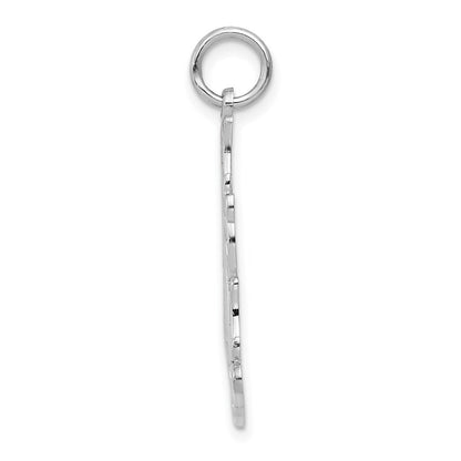 14k White Gold #1 Mom Charm