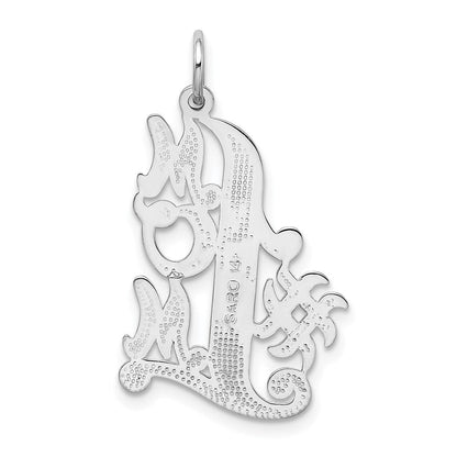 14k White Gold #1 Mom Charm