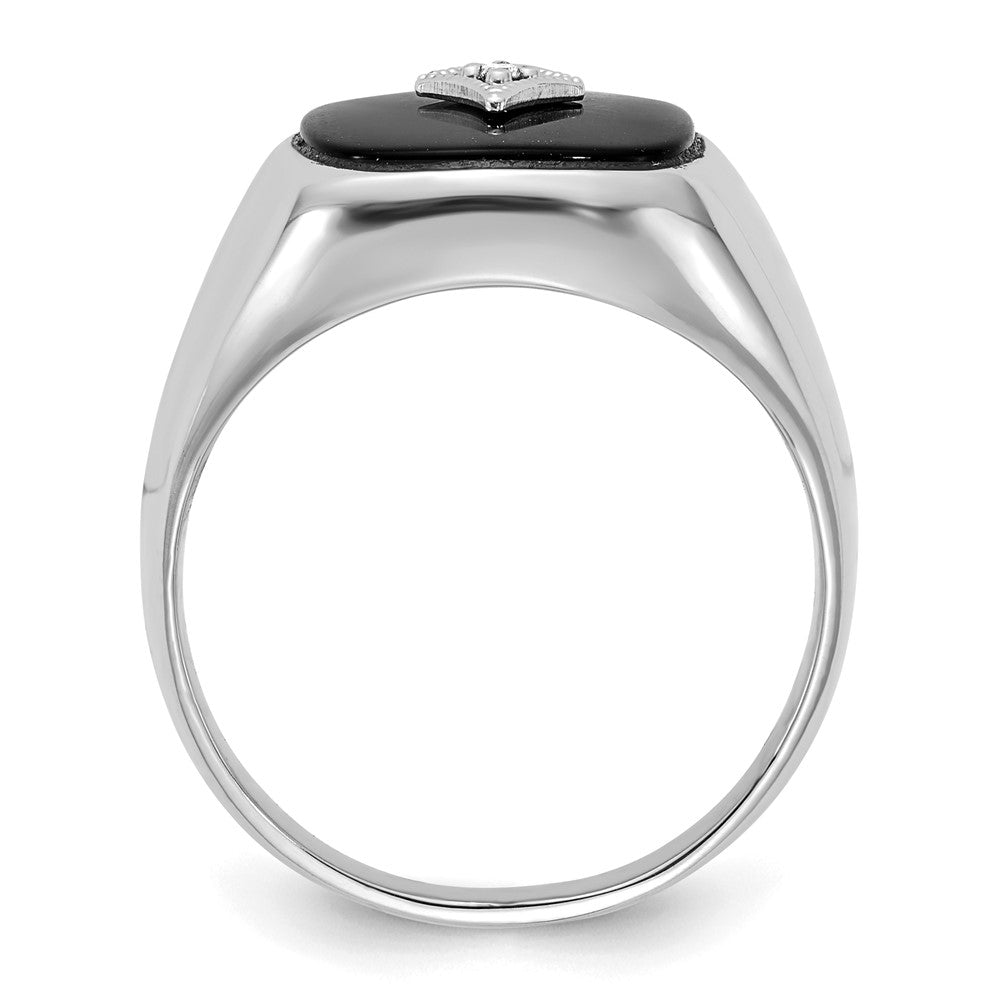 14k White Gold VS Real Diamond men's ring