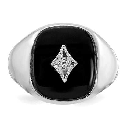 14k White Gold VS Real Diamond men's ring