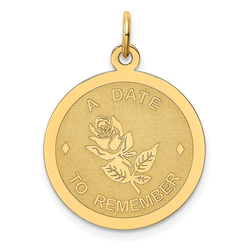 14k Yellow Gold A Date to Remember Charm