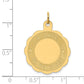 14k Yellow Gold A DATE TO REMEMBER Disc Charm