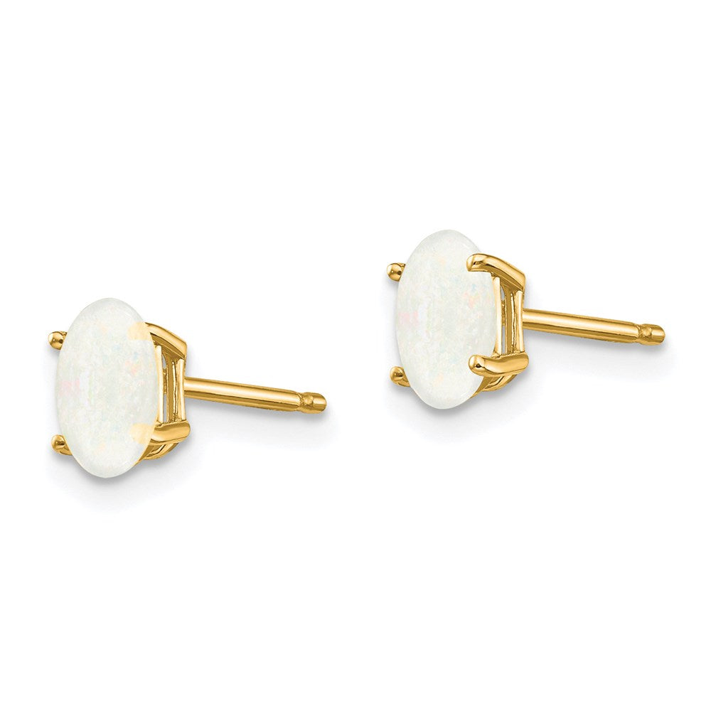 14k Opal Earrings - October