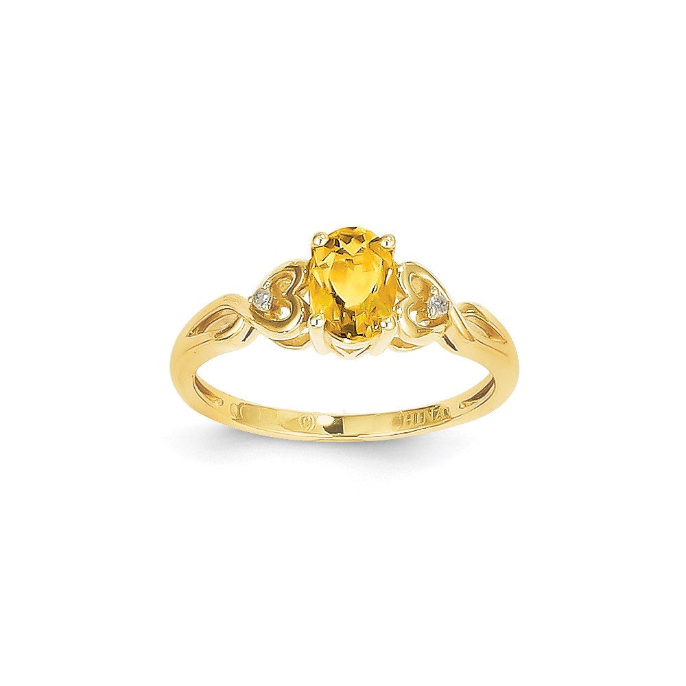 14k Yellow Gold CI Dia Ring