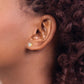 14k Yellow Gold 5mm CZ stud earrings