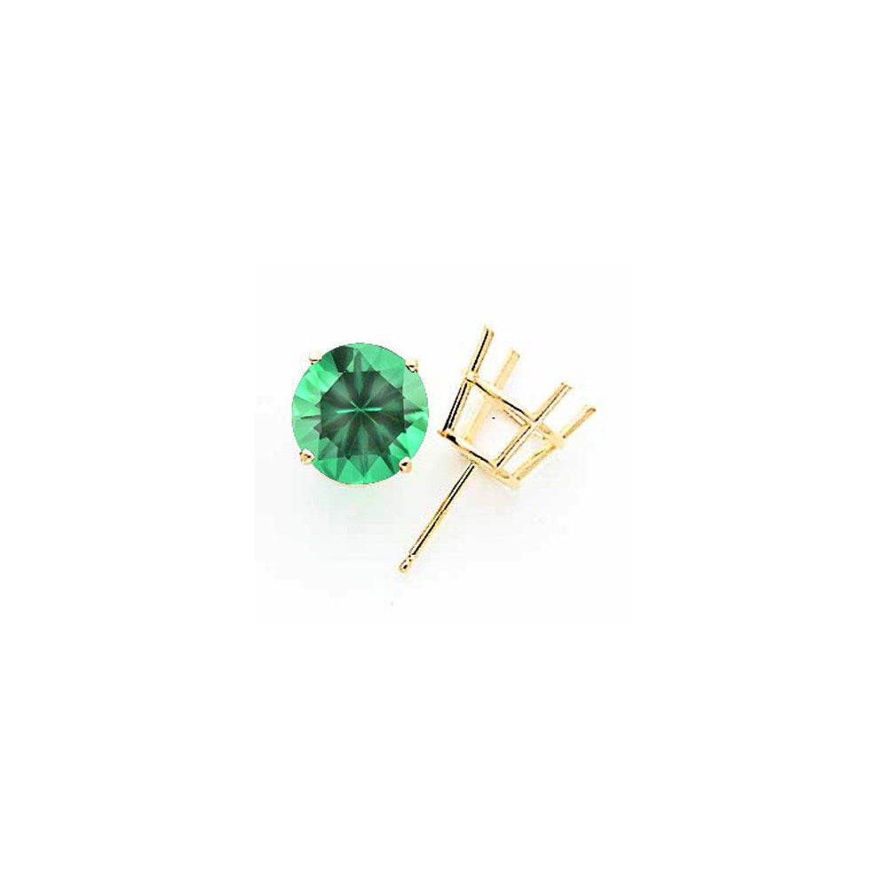 14k Yellow Gold 10mm Mount St. Helens Earrings