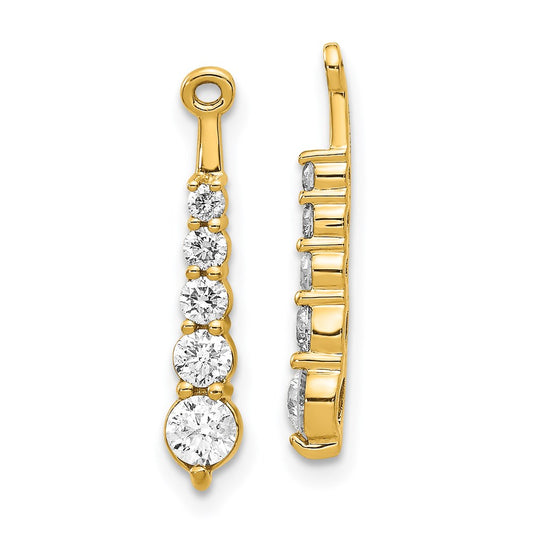 14k AA Diamond Earring Jacket